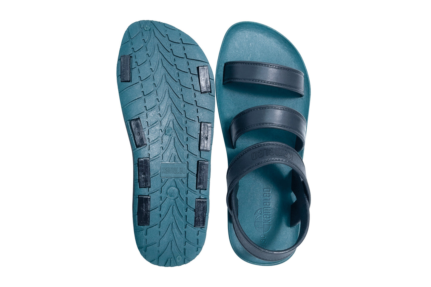 Twin Plus Kids Green Sole Black Strap