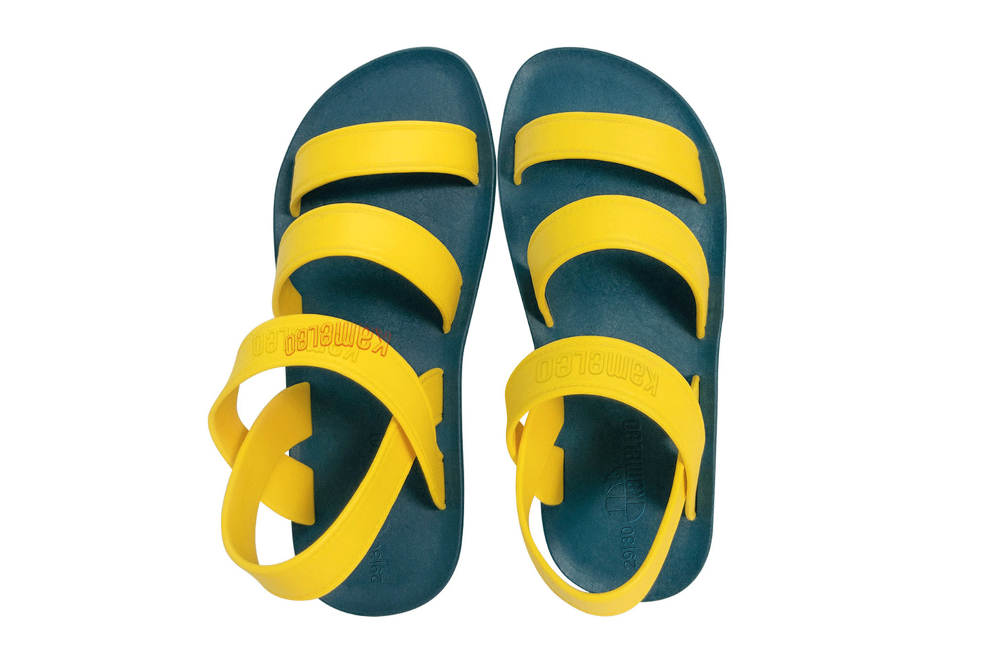 Twin Plus Kids Green Sole Yellow Strap
