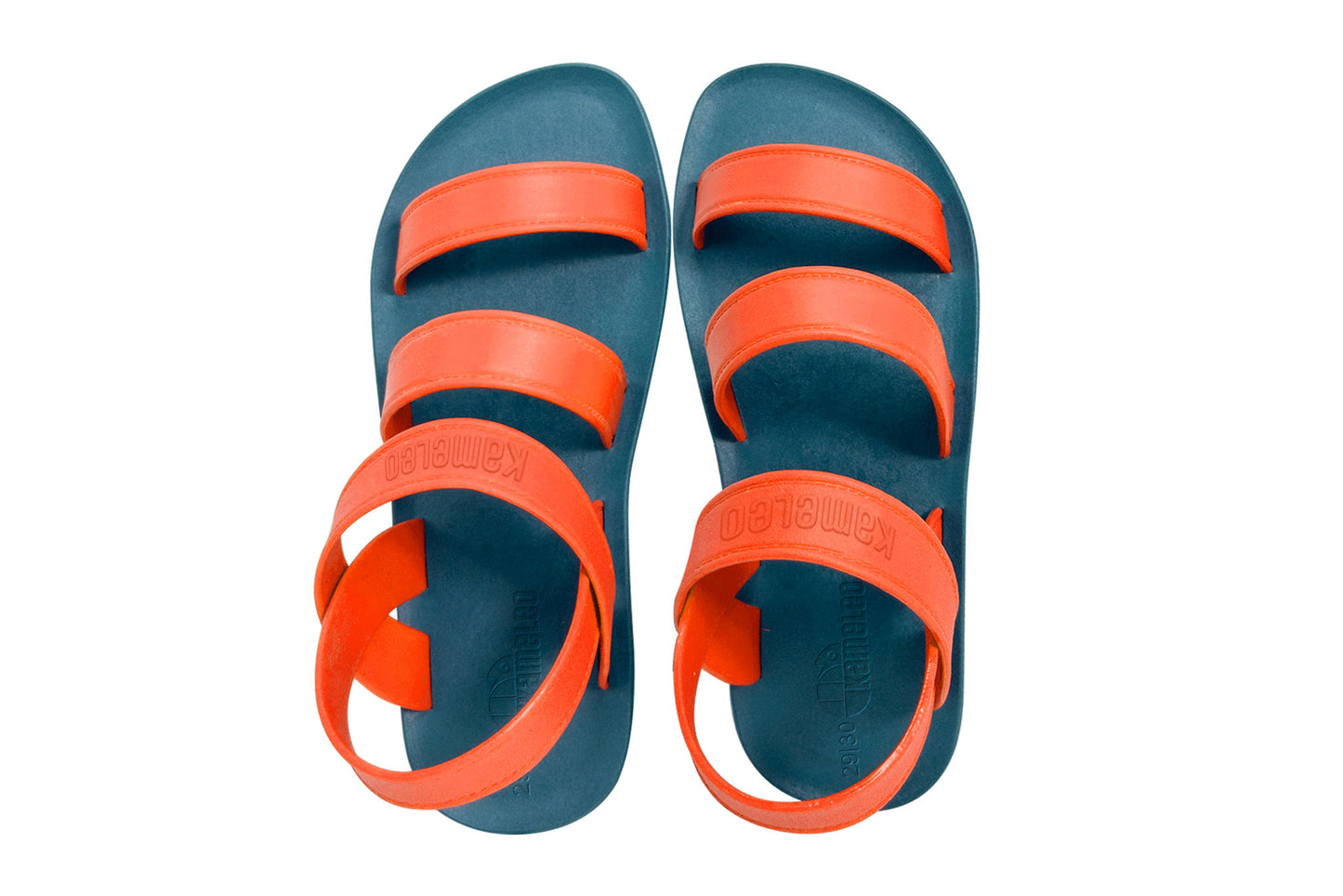 Twin Plus Kids Green Sole Orange Strap