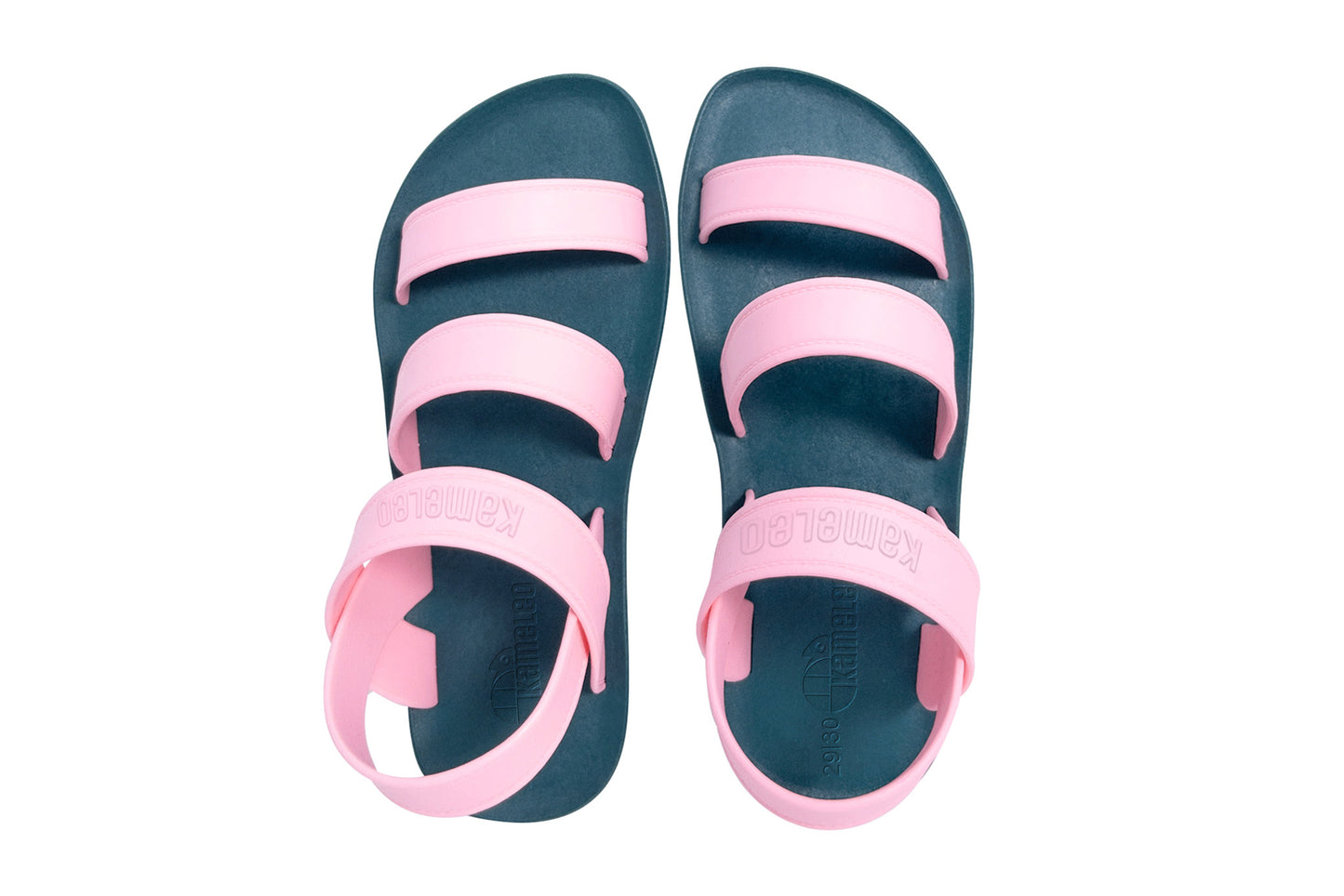 Twin Plus Kids Green Sole LightPink Strap