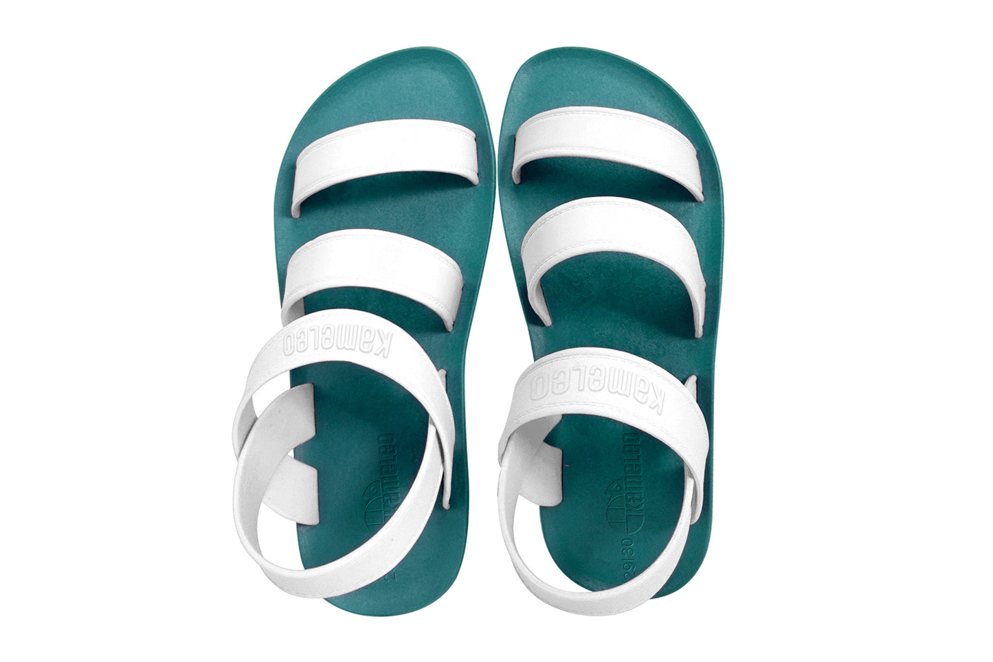 Twin Plus Kids Green Sole White Strap