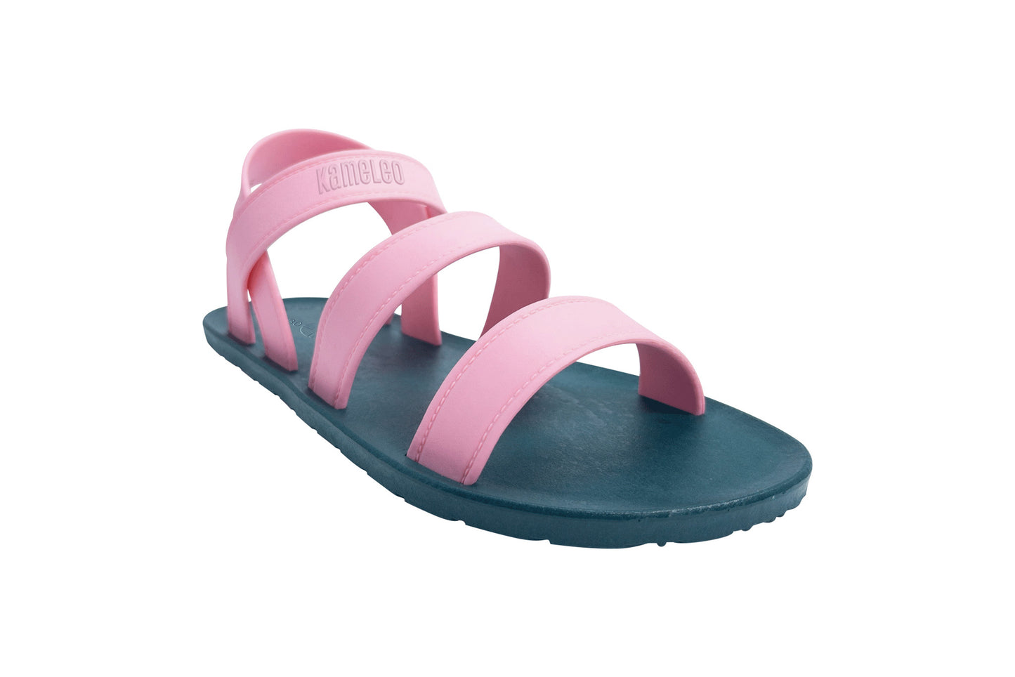 Twin Plus Kids Green Sole LightPink Strap