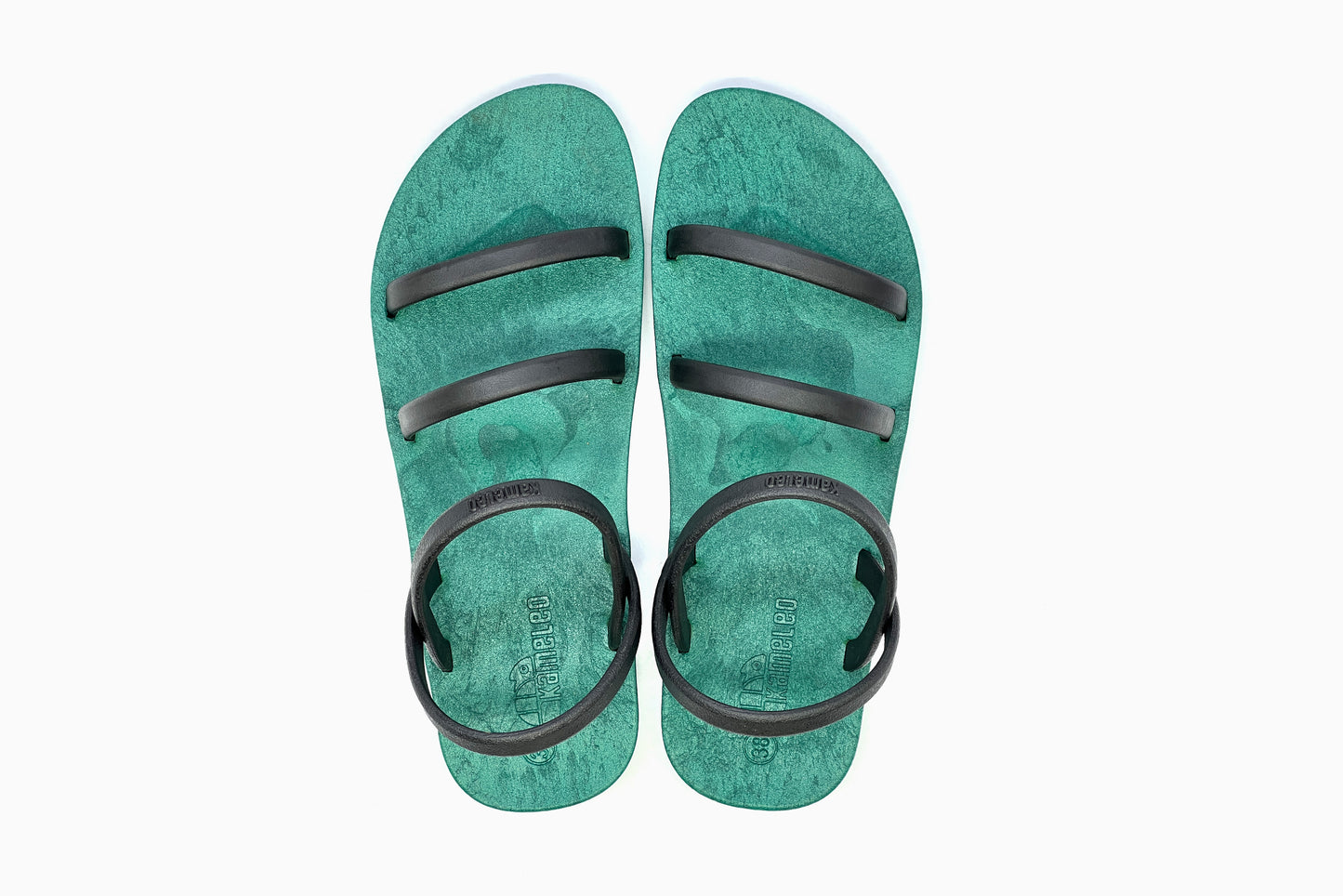 Twin Slim Green Sole Black Strap