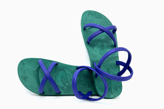 Cross Slim Green Sole Blue Strap