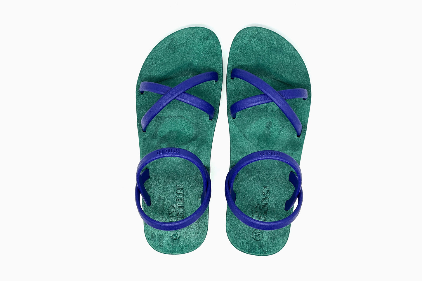 Cross Slim Green Sole Blue Strap