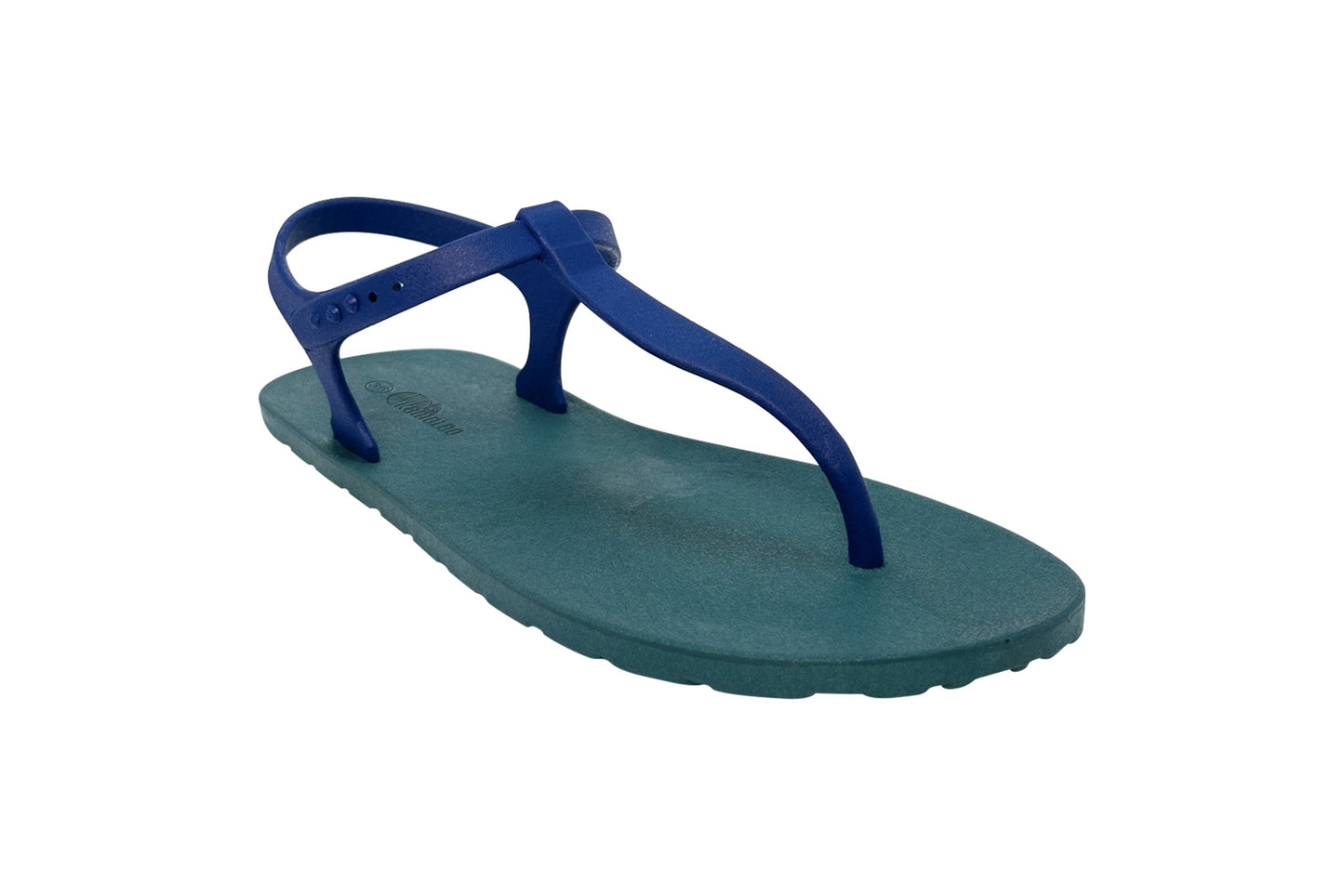 Saily Green Sole Blue Strap
