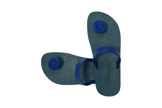 Poppi Dot Green Sole Blue Strap