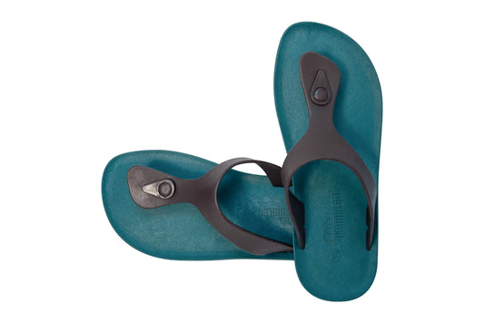 Candy Green Sole Brown Strap