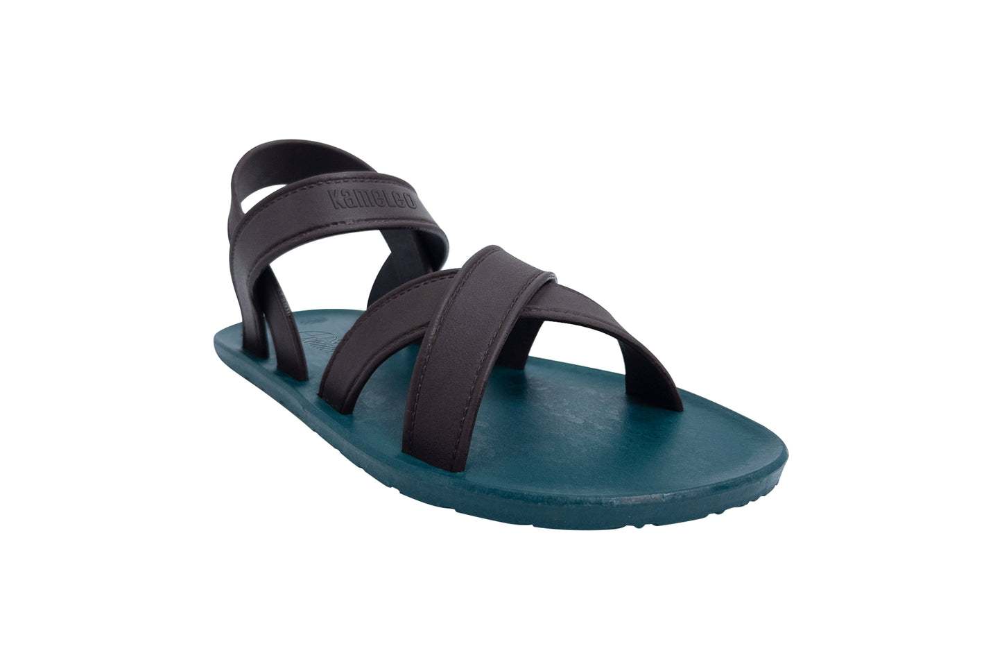 Cross Plus Kids Green Sole Brown Strap