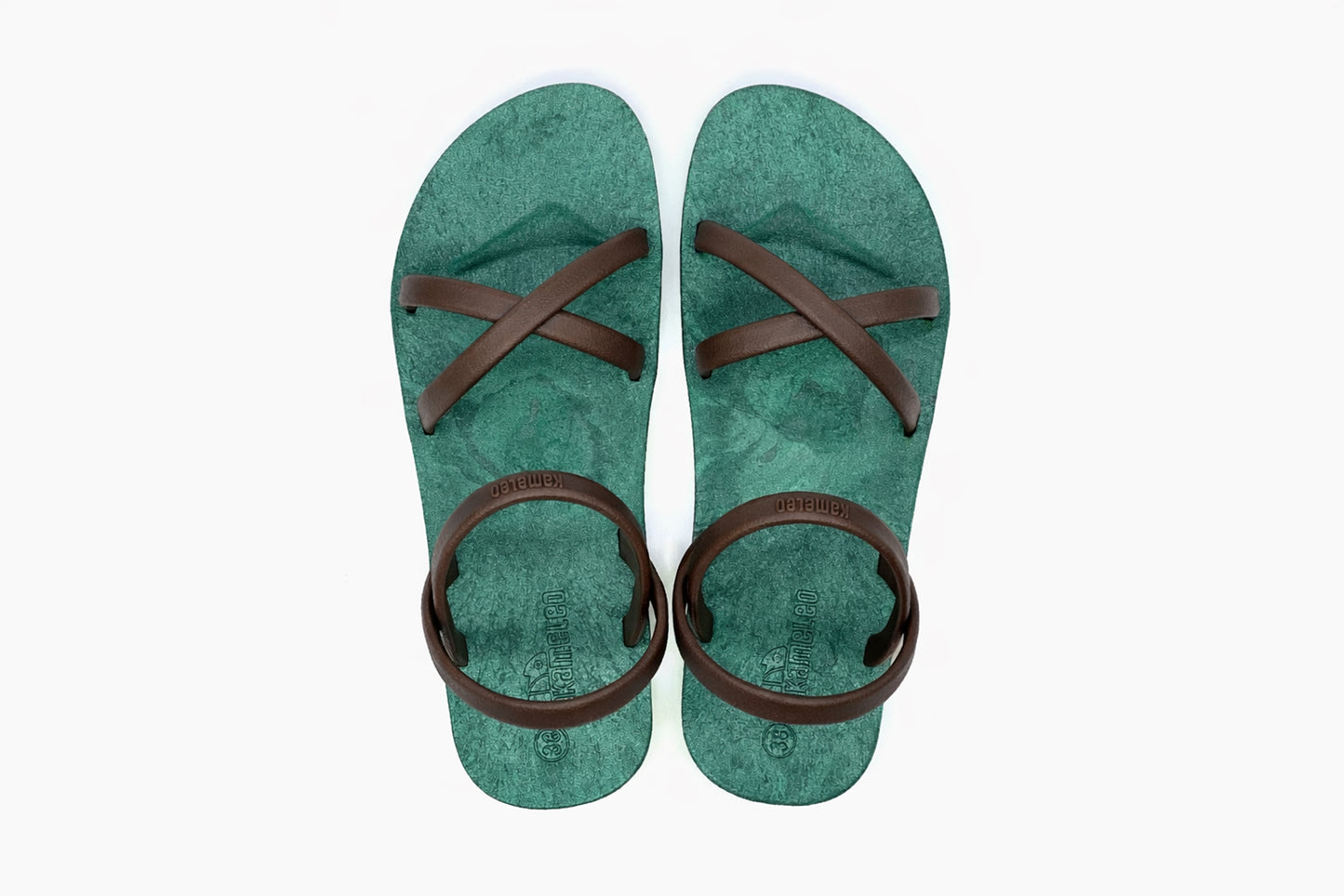 Cross Slim Green Sole Brown Strap