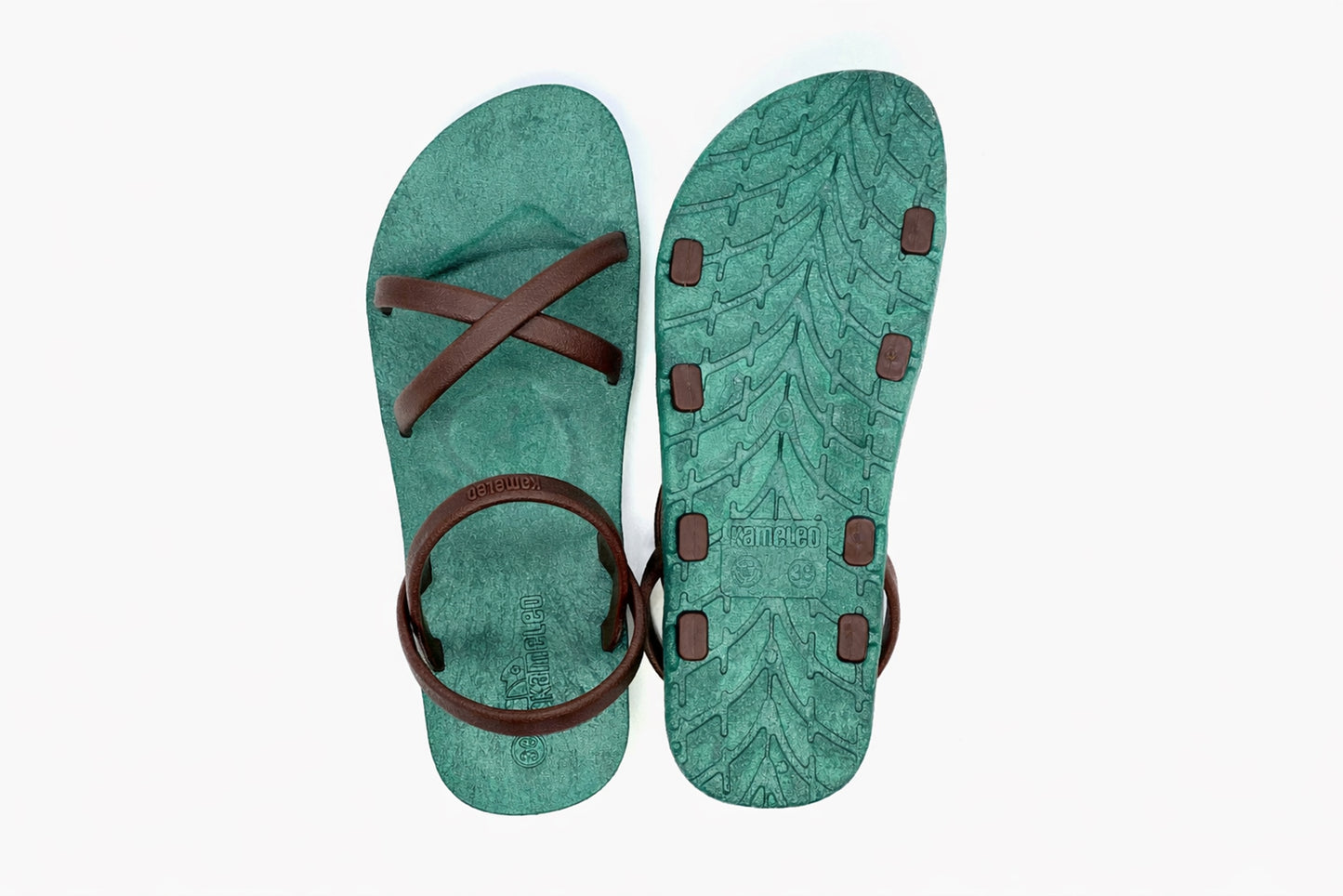 Cross Slim Green Sole Brown Strap
