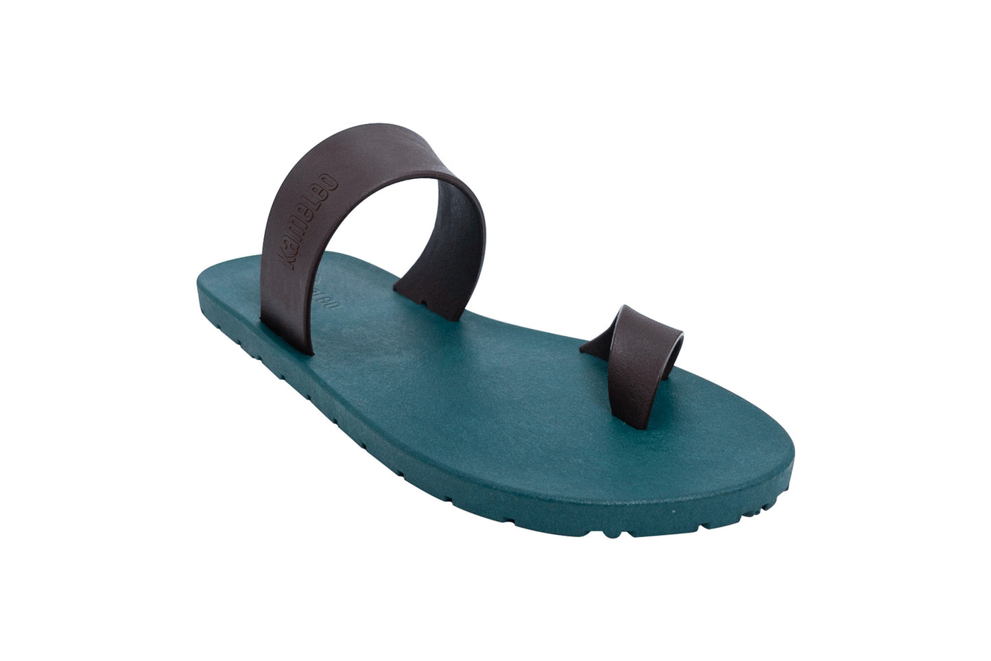 Pop Thumb Green Sole Brown Strap