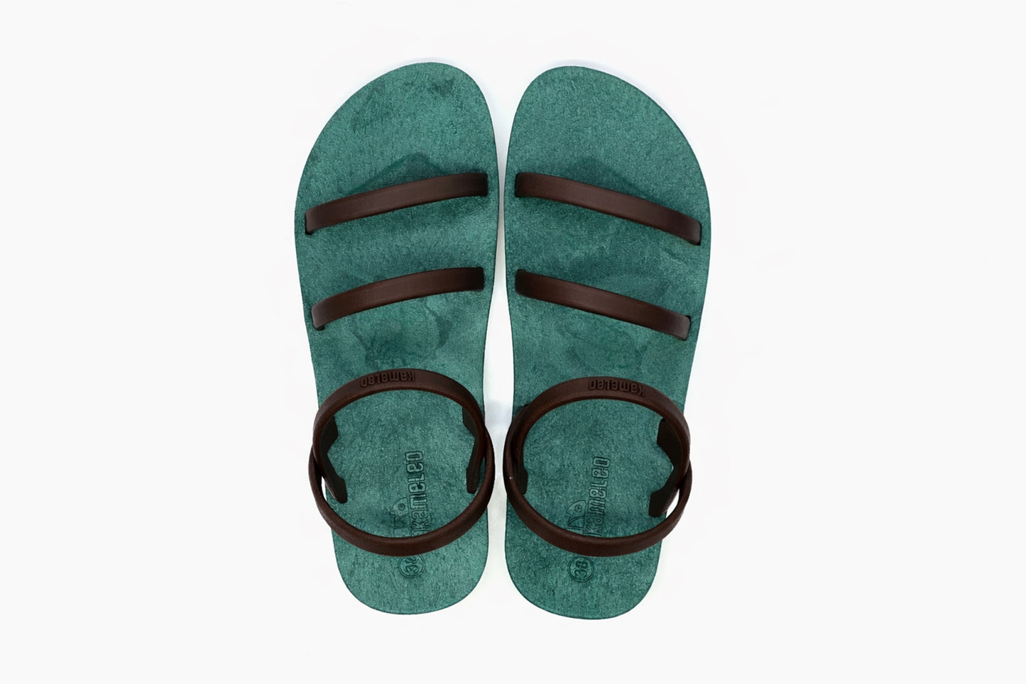 Twin Slim Green Sole Brown Strap