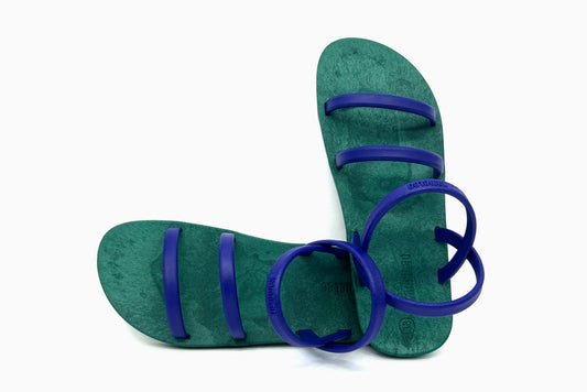 Twin Slim Green Sole Blue Strap