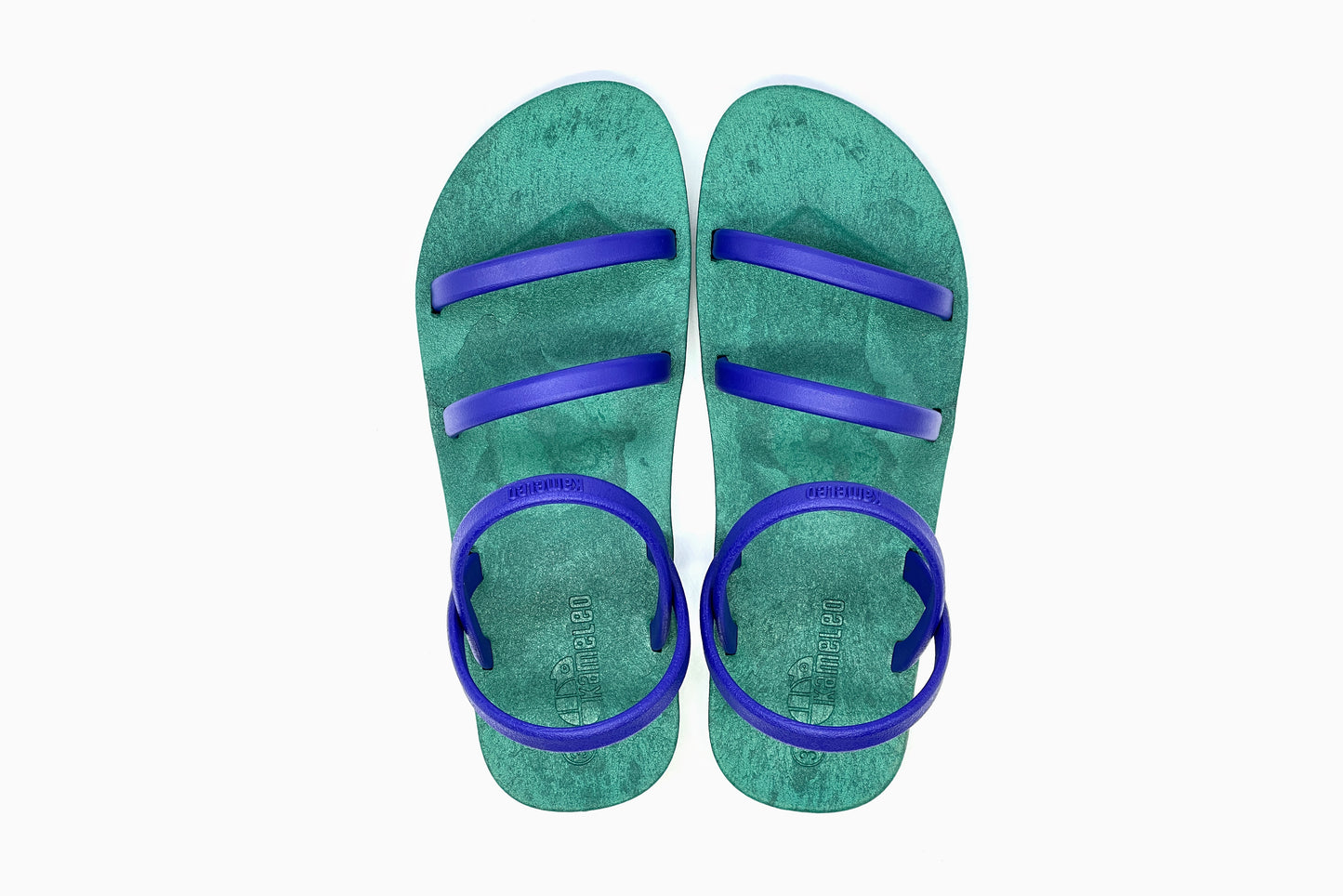 Twin Slim Green Sole Blue Strap