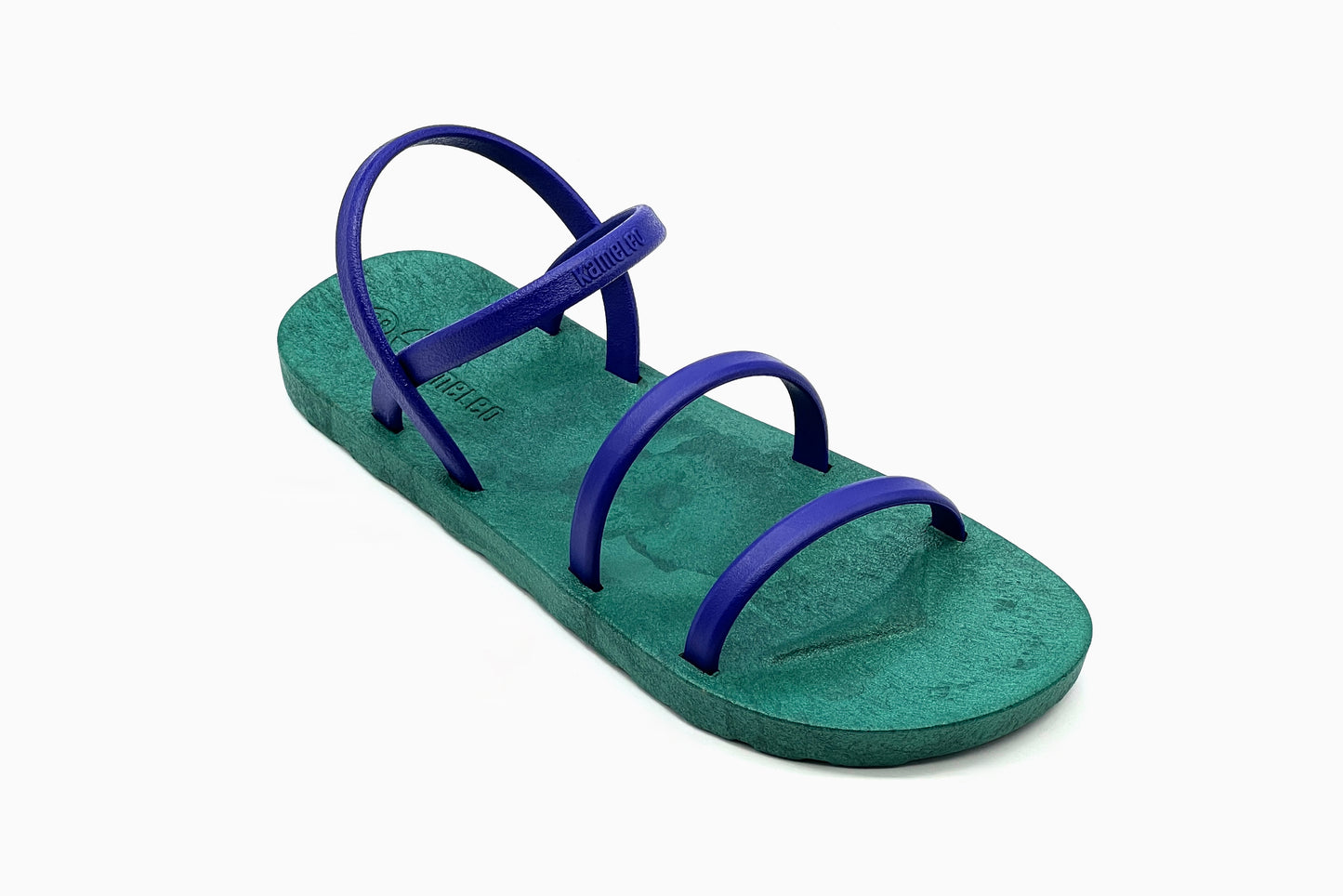 Twin Slim Green Sole Blue Strap