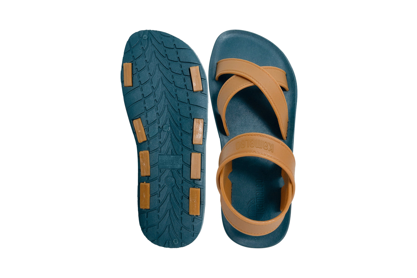 Cross Plus Kids Green Sole Caramel Strap