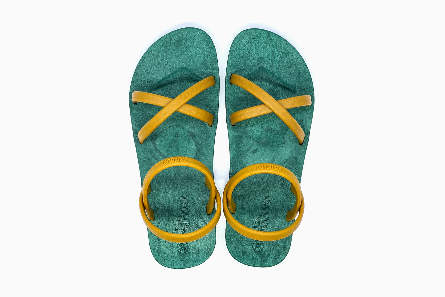 Cross Slim Green Sole Caramel Strap