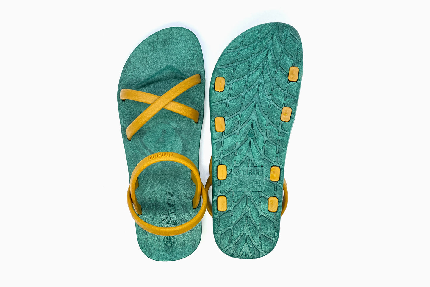 Cross Slim Green Sole Caramel Strap