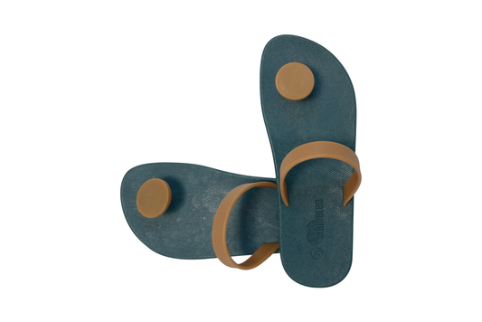Poppi Dot Green Sole Caramel Strap