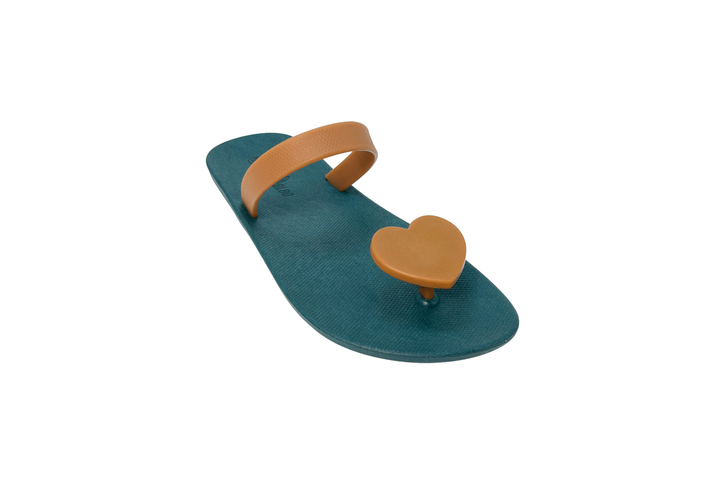 Poppi Heart Green Sole Caramel Strap