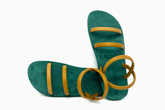 Twin Slim Green Sole Caramel Strap