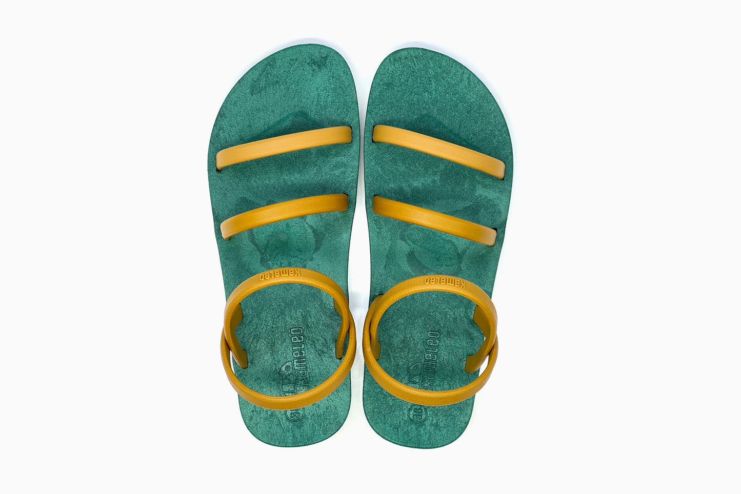 Twin Slim Green Sole Caramel Strap
