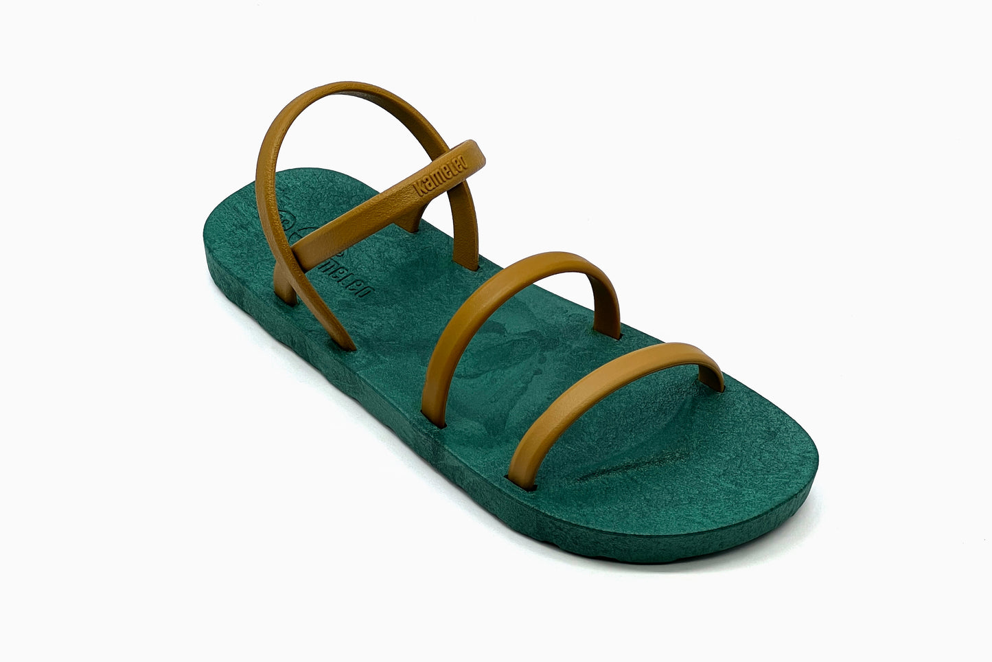 Twin Slim Green Sole Caramel Strap