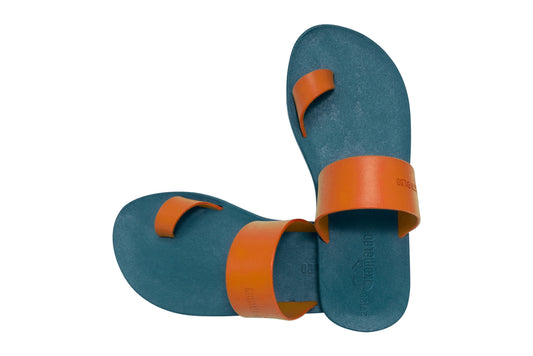 Pop Thumb Kids Green Sole Orange Strap