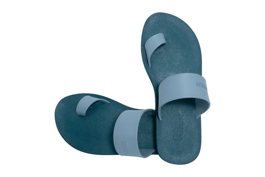Pop Thumb Kids Green Sole Grey Strap