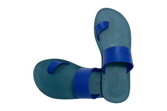 Pop Thumb Kids Green Sole Blue Strap