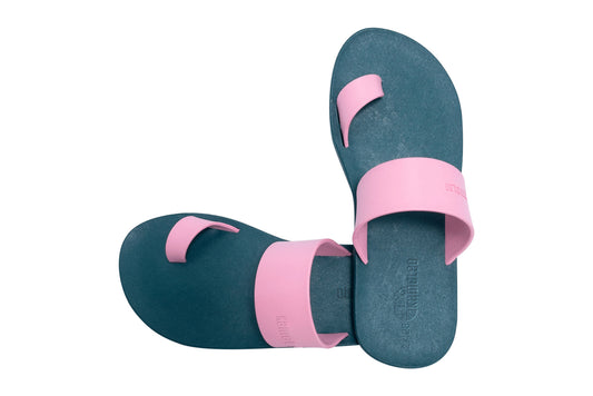 Pop Thumb Kids Green Sole LightPink Strap