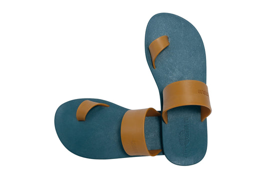 Pop Thumb Kids Green Sole Caramel Strap