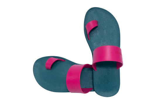 Pop Thumb Kids Green Sole Pink Strap