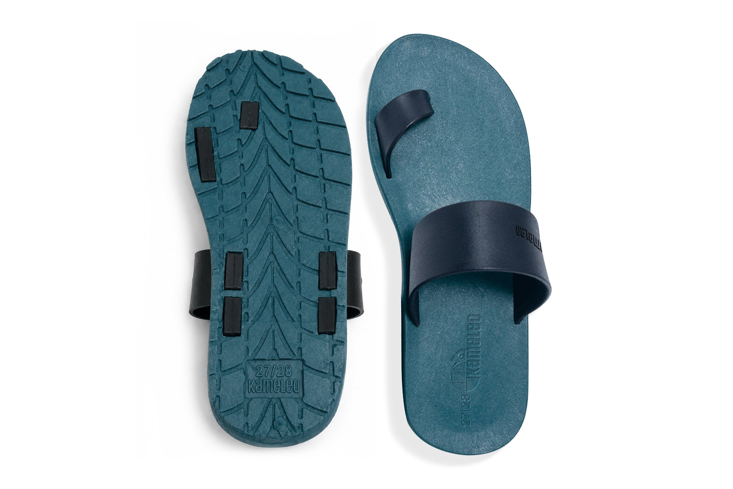 Pop Thumb Kids Green Sole Black Strap