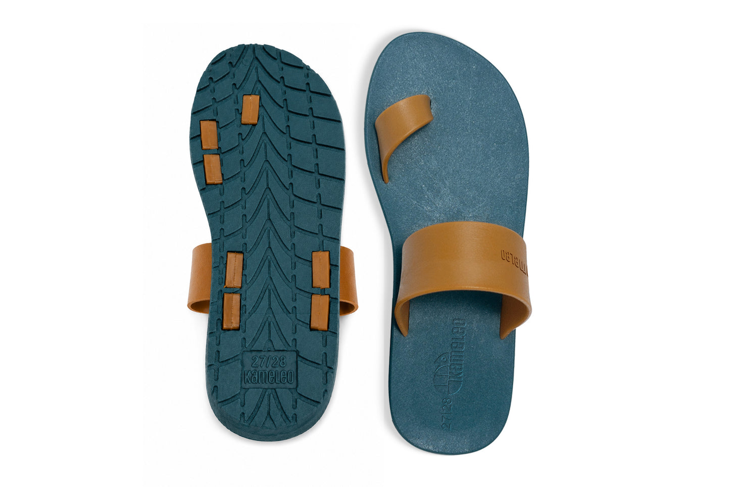 Pop Thumb Kids Green Sole Caramel Strap
