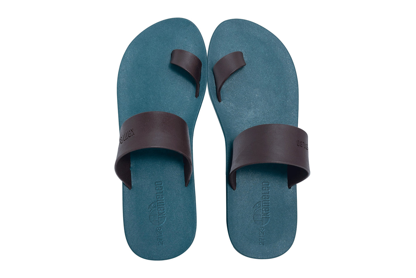 Pop Thumb Kids Green Sole Brown Strap