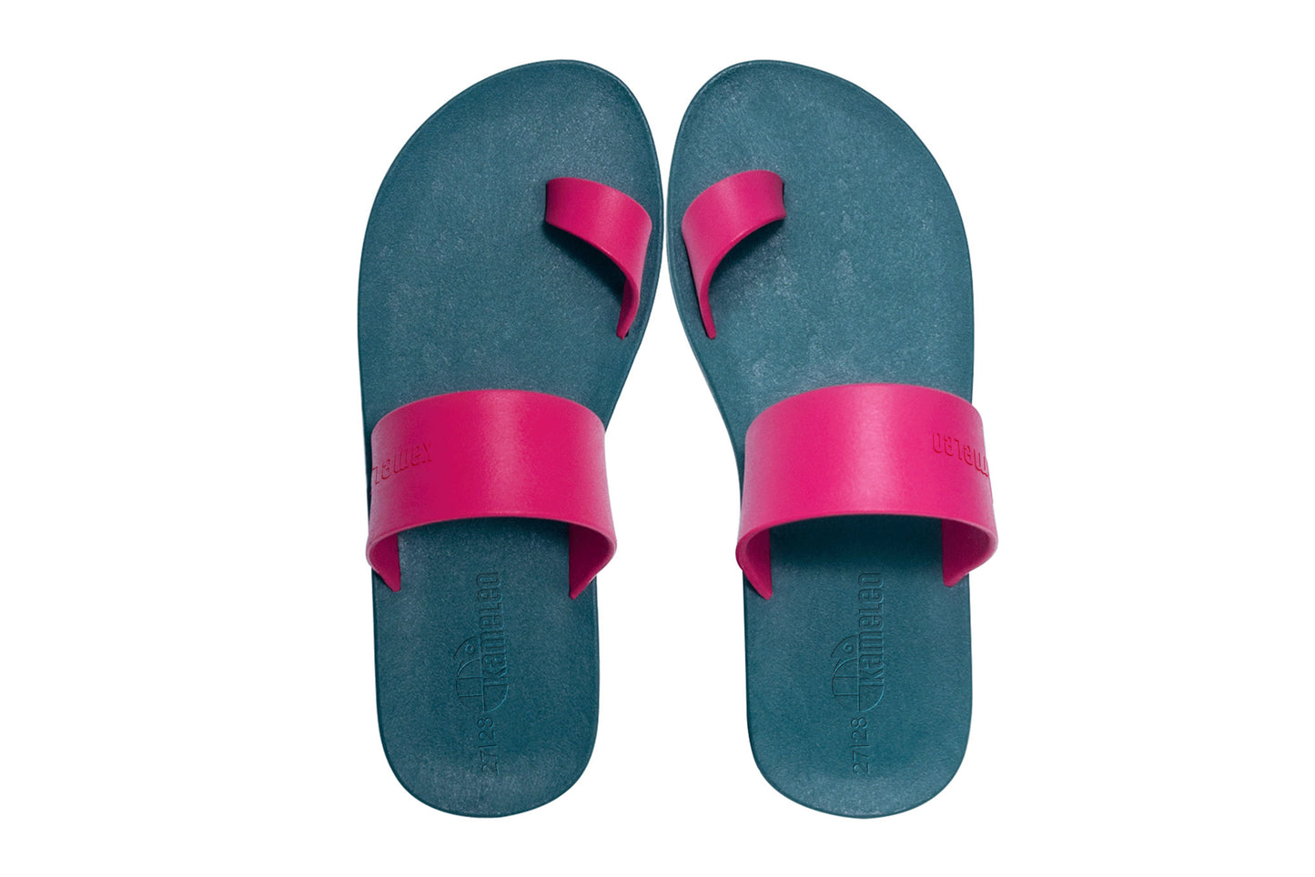 Pop Thumb Kids Green Sole Pink Strap