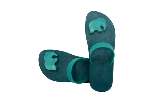Poppi Ellie Green Sole Green Strap