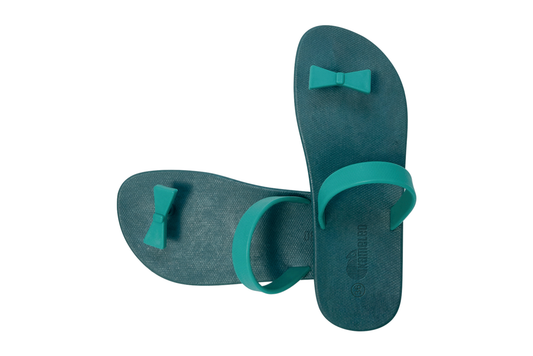 Poppi Bow Green Sole Green Strap