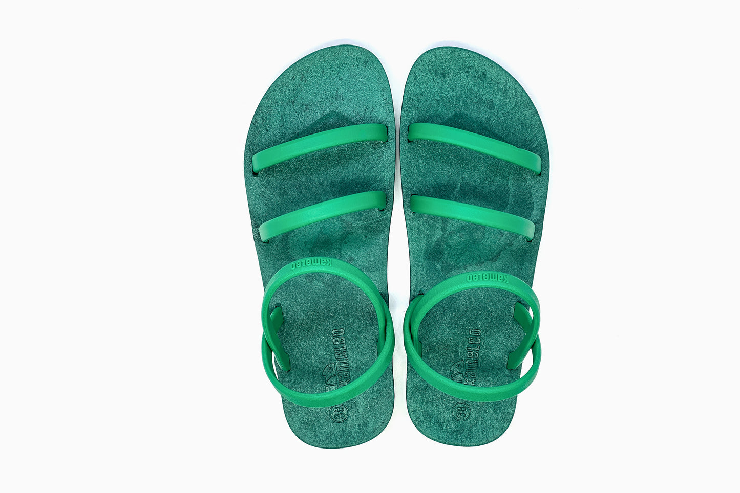 Twin Slim Green Sole Green Strap