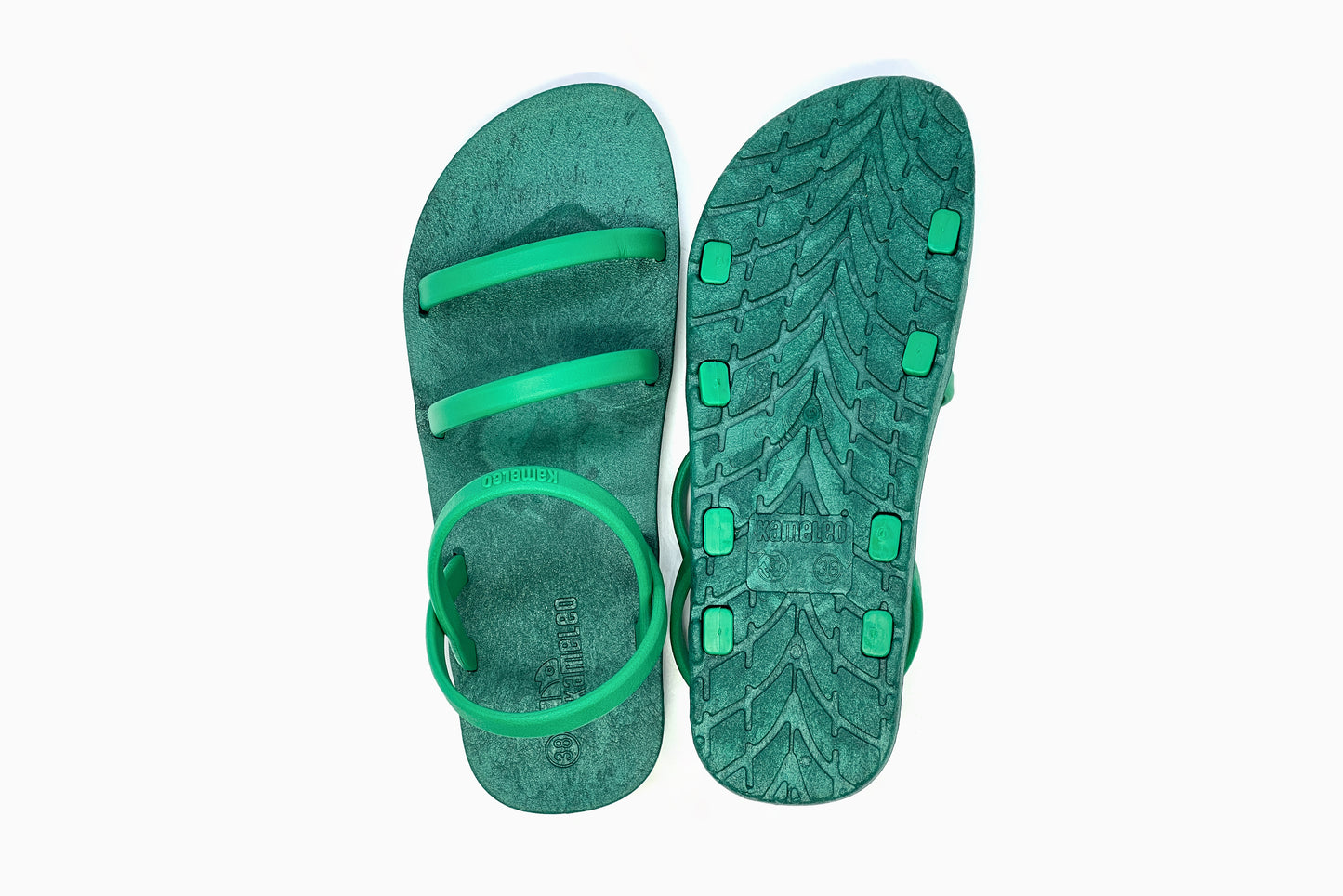 Twin Slim Green Sole Green Strap