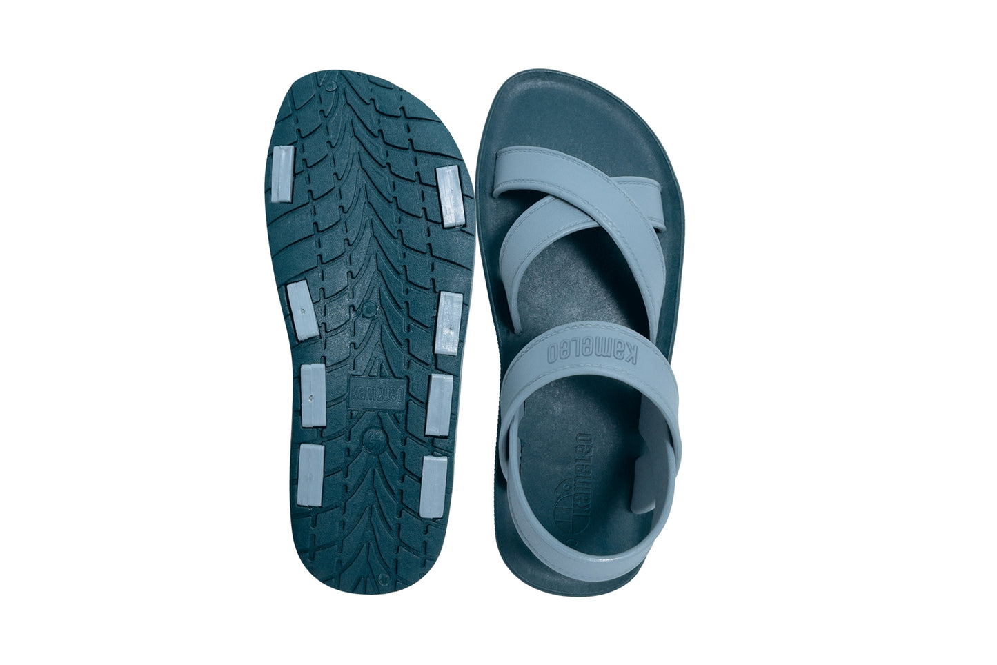 Cross Plus Kids Green Sole Grey Strap
