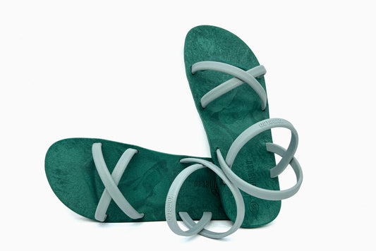 Cross Slim Green Sole Grey Strap