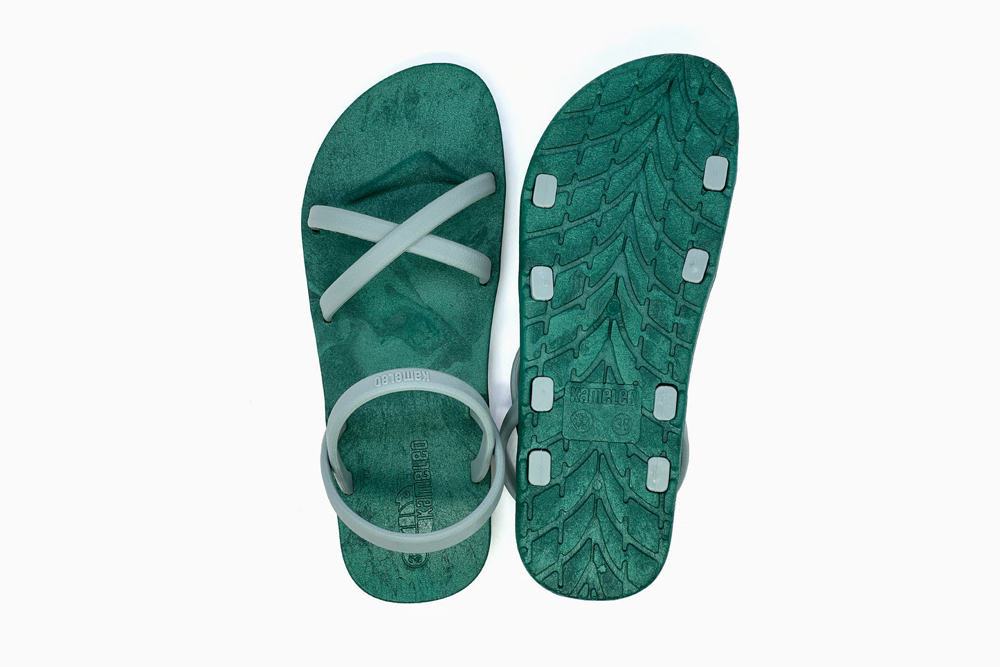Cross Slim Green Sole Grey Strap