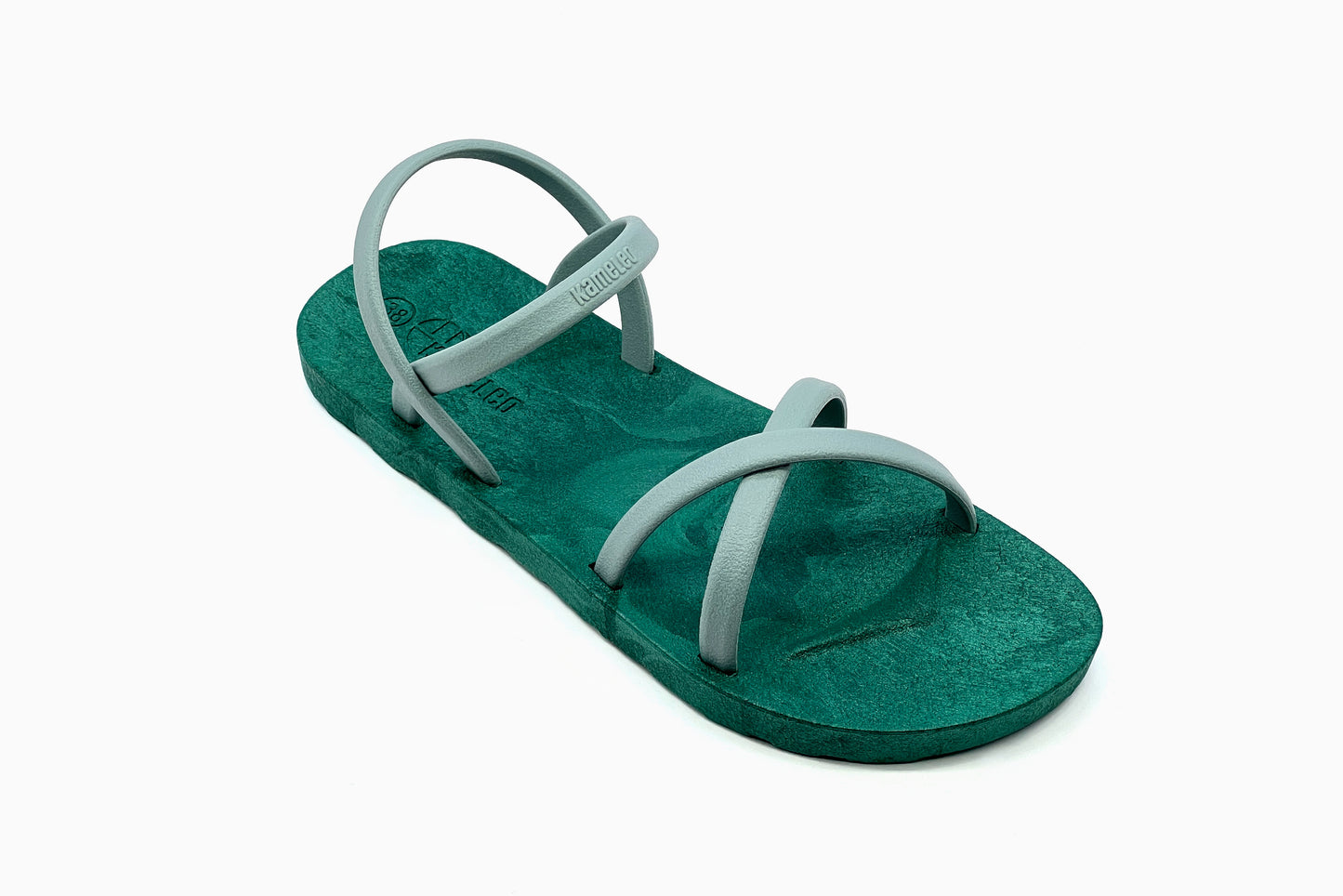 Cross Slim Green Sole Grey Strap