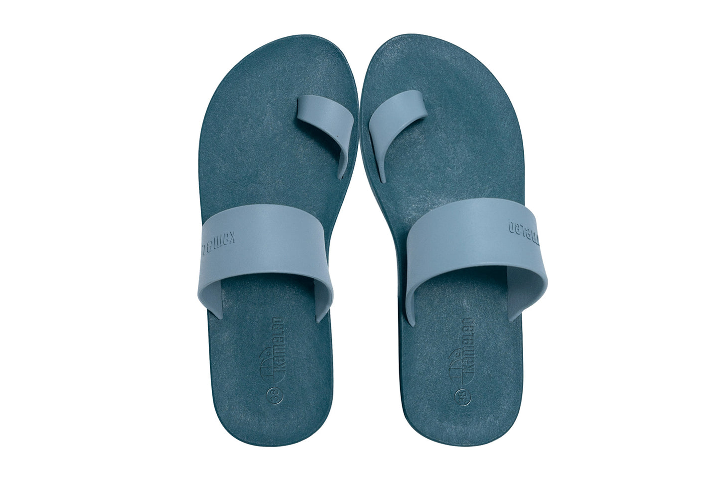 Pop Thumb Green Sole Grey Strap