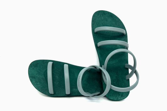 Twin Slim Green Sole Grey Strap