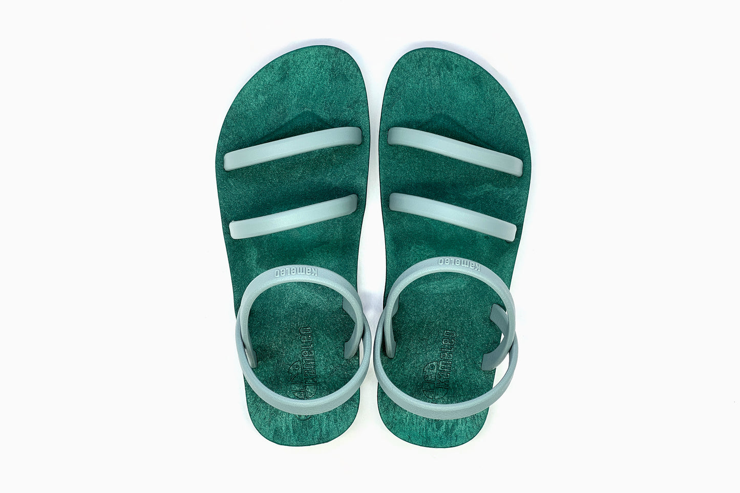Twin Slim Green Sole Grey Strap