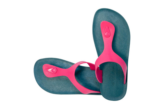 Candy Green Sole Pink Strap